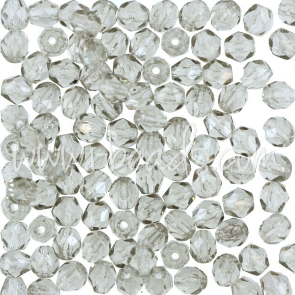 Acheter au détail Perles facettes de bohàÂ¨me black diamond 4mm (100)