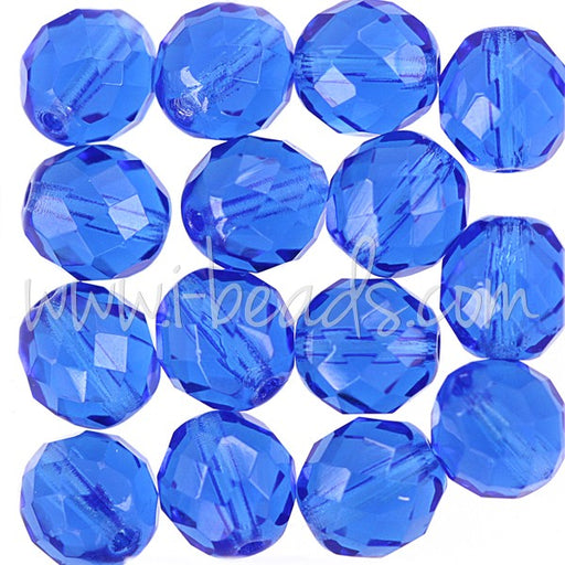 Achat Perles facettes de boheme sapphire 10mm (25)