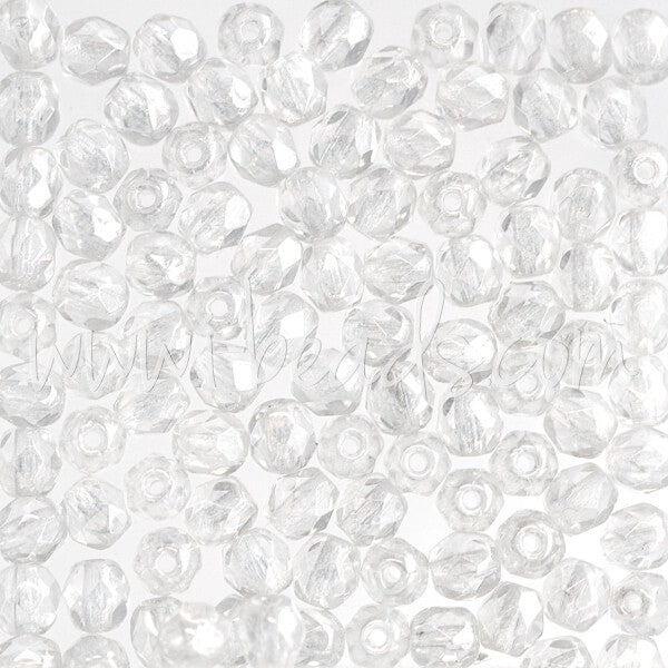 Creez Perles facettes de bohàÂ¨me luster crystal 4mm (100)