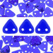 Acheter Perles 2 trous CzechMates triangle cobalt 6mm (10g)