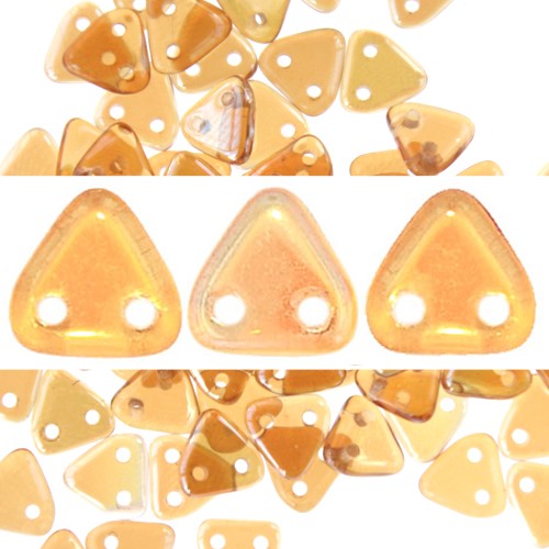 Vente Perles 2 trous CzechMates triangle rosaline celsian 6mm (10g)