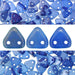 Acheter Perles 2 trous CzechMates triangle halo ultramarine 6mm (10g)