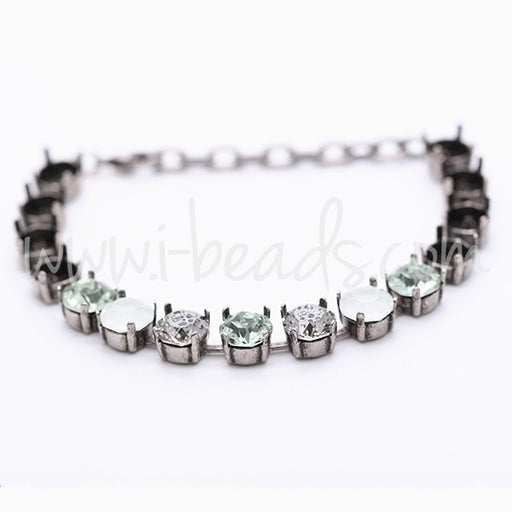 Bracelet sertir pour 15 Cristal 1088 SS39 argenté vieilli (1) - LaMercerieDesCopines