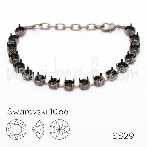 Bracelet sertir pour 17 Cristal 1088 SS29 brass (1) - LaMercerieDesCopines