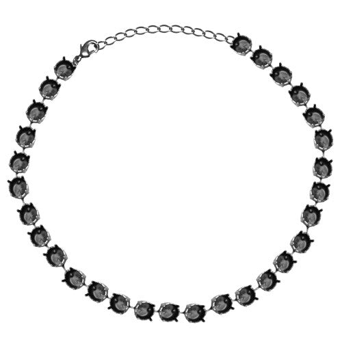 Collier sertir pour 29 Cristal 1122 rivoli SS47 argenté vieilli (1) - LaMercerieDesCopines