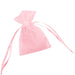 Creez Pochettes organza rose clair 65x120mm (4)