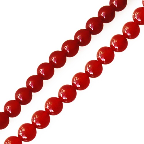 Achat Perles rondes agate rouge 4mm sur fil (1)