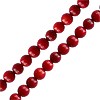 Acheter en gros Perles rondes corail bambou rouge 4mm sur fil (1)