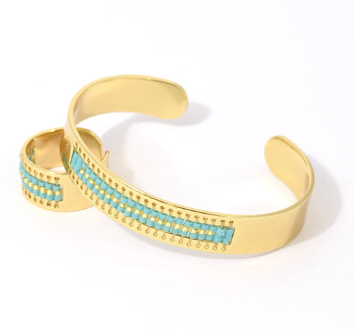 Achat Bracelet jonc ajustable couleur doré 60 mm diametre