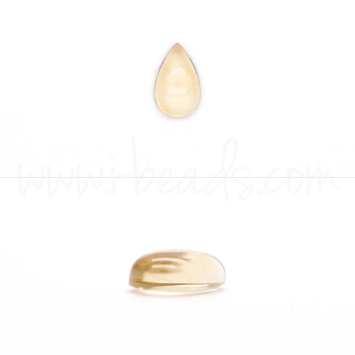 Vente en gros Citrine cabochon poire 8x5mm (1)