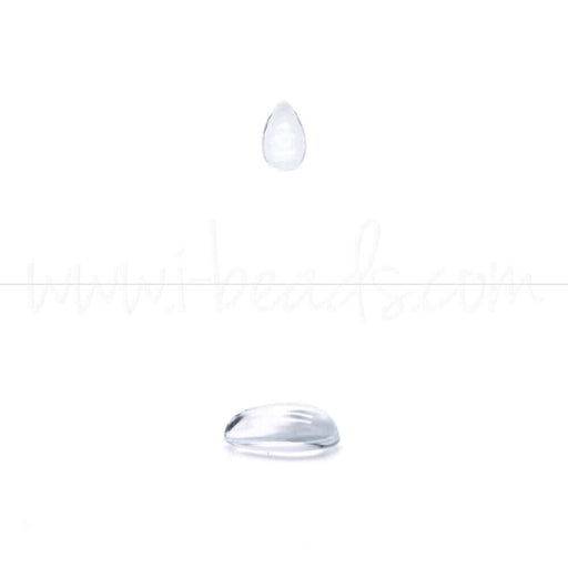 Creez Aigue marine cabochon poire 5x3mm (1)