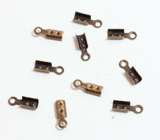 Achat 10 Attaches - Embouts cordon - Cuivré - 7,5x2,5mm