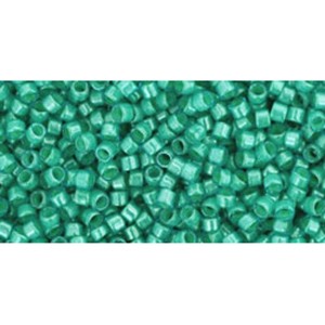 Achat cc954 - perles Toho treasure 11/0 inside color aqua/light jonquil lined (5g)