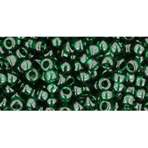 Acheter au détail cc939 perles de rocaille Toho 8/0 transparent green emerald (10g)