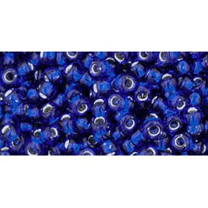 Achat cc28 - perles de rocaille Toho 8/0 silver lined cobalt (10g)