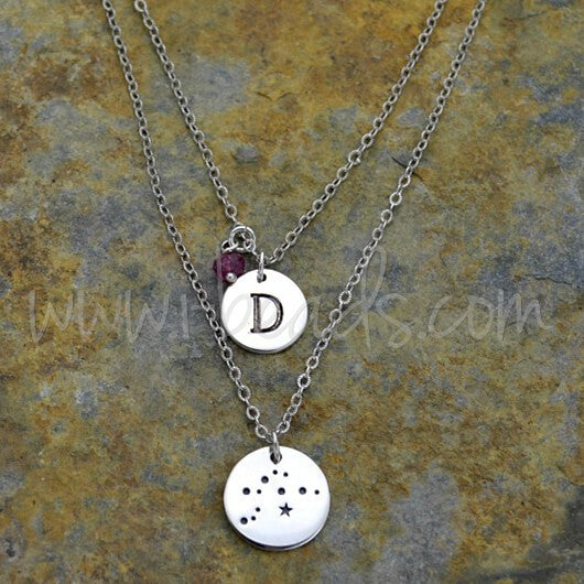 Vente en gros Pendentif constellation du zodiaque Cancer argent 925 (1)