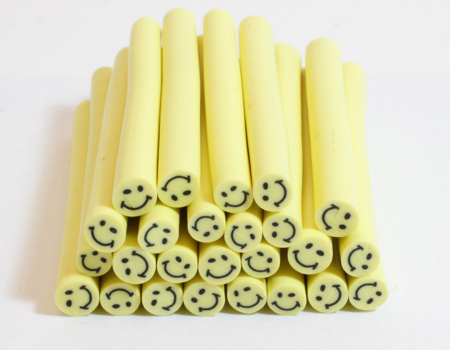 Creez canes fimo x10 SMILEY cane pate polymère à prix malin