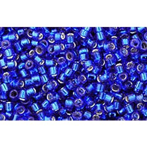 Achat cc28- perles Toho treasure 11/0 silver lined cobalt (5g)