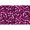 Achat en gros cc2218 perles de rocaille Toho 8/0 silver lined mauve (10g)