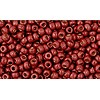 Achat ccpf564f - perles de rocaille Toho 11/0 matt galvanized brick red (10g)