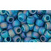 Creez cc167bdf perles de rocaille Toho 6/0 transparent rainbow frosted teal (10g)