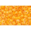 Vente au détail cc801 perles de rocaille Toho 8/0 luminous neon tangerine (10g)