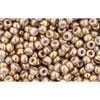 Achat en gros cc1700 perles de rocaille Toho 11/0 gilded marble white (10g)