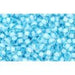 Creez cc976 perles de rocaille Toho 11/0 crystal/ neon ice blue lined (10g)