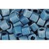 Achat cc511f - perles Toho cube 4mm higher métallic frosted mediterranean blue (10g)