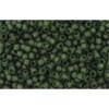 Achat cc940f - perles de rocaille Toho 15/0 transparent frosted olivine (5g)