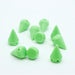 Vente perles rivets x10 vert spike en résine 10x15mm