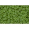 Achat cc7f - perles de rocaille Toho 11/0 transparent frosted peridot (10g)