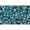 Achat cc167bdf - perles de rocaille Toho 11/0 transparent rainbow frosted teal (10g)