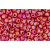 Achat cc165cf - perles de rocaille Toho 11/0 transparent rainbow frosted ruby (10g)