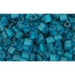 Vente au détail cc7bdf perles toho triangle 2.2mm transparent frosted teal (10g)