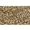 Achat cc262 - perles de rocaille Toho 11/0 inside colour crystal/gold lined (10g)