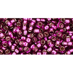 Acheter cc2223 perles rondes Toho Takumi LH 11/0 silver-lined dragonfruit (10g)