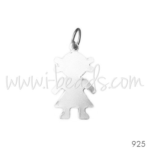 Acheter au détail Charm petite fille argent 925 10x16mm (1)