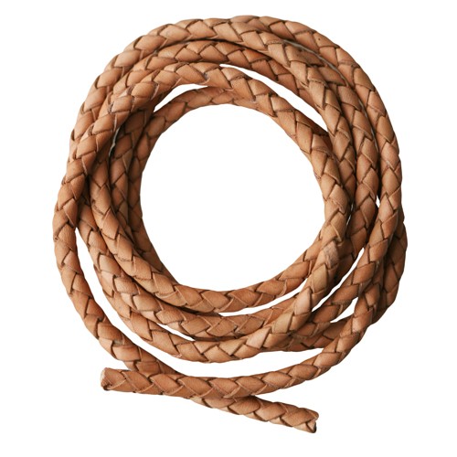 Acheter Cordon cuir tressé naturel 4mm (1m)