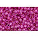 Creez cc2107 perles de rocaille Toho 11/0 silver lined milky mauve (10g)