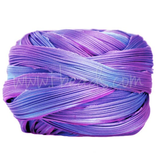 Achat Ruban de soie Shibori fuchsia passion (10cm)