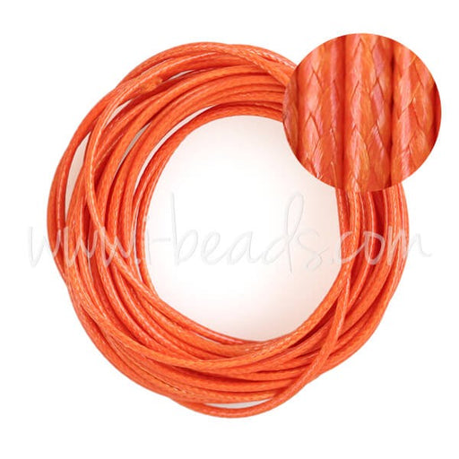 Achat Cordon snake orange 1mm (5m)