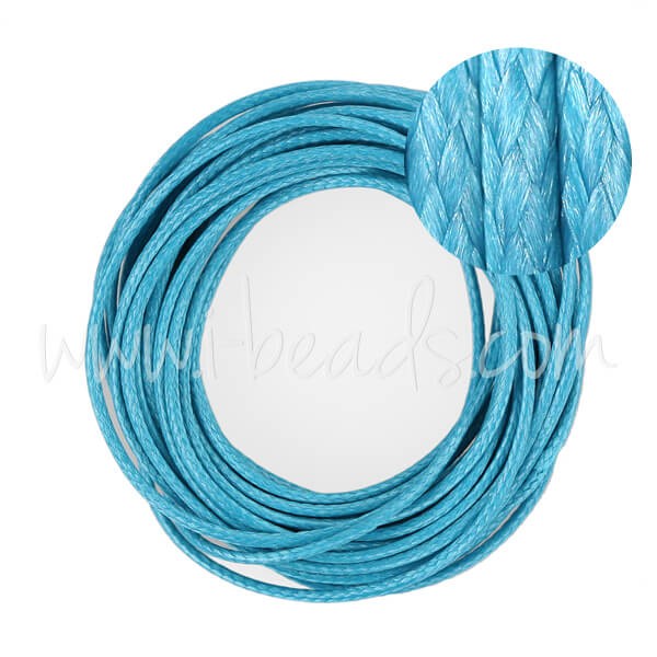 Creez avec Cordon snake bleu ciel 1mm (5m)