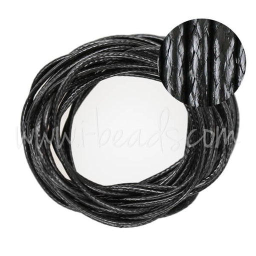 Achat Cordon snake noir 1mm (5m)