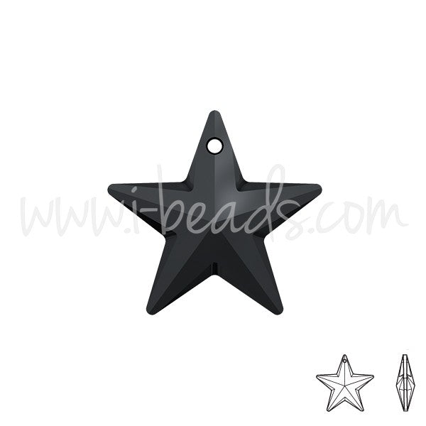 Creez avec pendentif étoile Cristal jet 20mm (1)