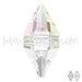 Cristal Elements 5747 double spike crystal AB 16x8mm (1) - LaMercerieDesCopines