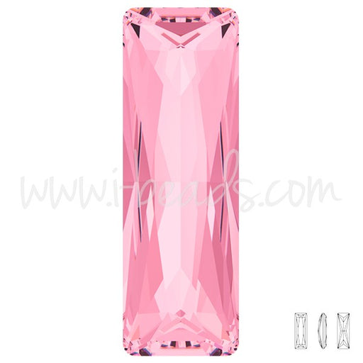 Achat cristal 4547 baguette princess light rose 24x8mm (1)