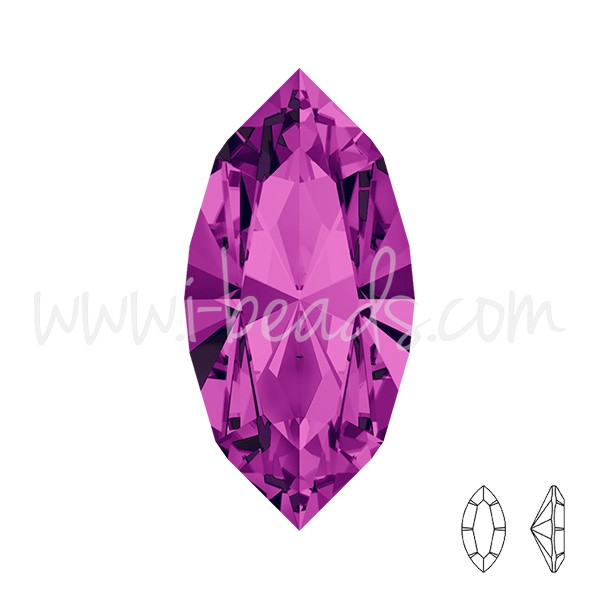 Acheter en gros Cristal 4228 navette amethyst 15x7mm (1)