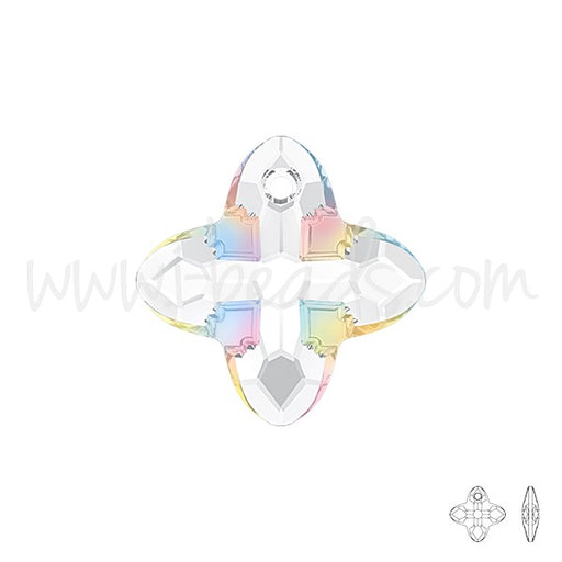 Pendentif Cristal 6868 cross tribe crystal AB Z 14mm (1) - LaMercerieDesCopines