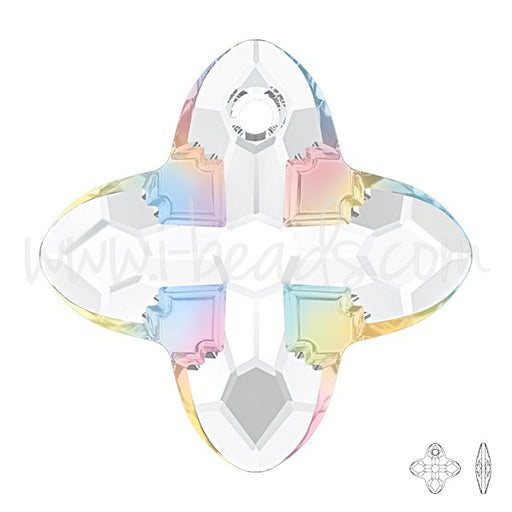 Pendentif Cristal 6868 cross tribe crystal AB Z 24mm (1) - LaMercerieDesCopines